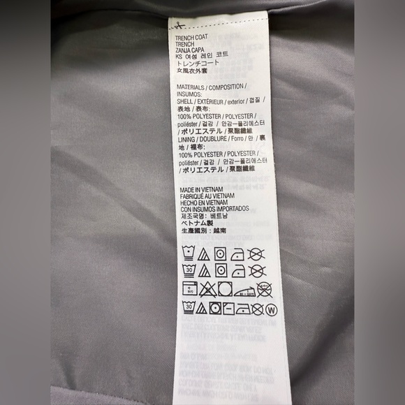 Kirkland Signature Gray Hooded Trench Coat Jacket Waterproof Size Large - Picture 8 of 10